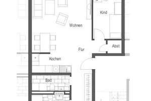 Lichtdurchflutete 3-Raum-Wohnung mit Einbauküche und Terrasse – Friedrichstraße 5, 1067 Friedrichstadt, Dresden – Vorschaubild 8
