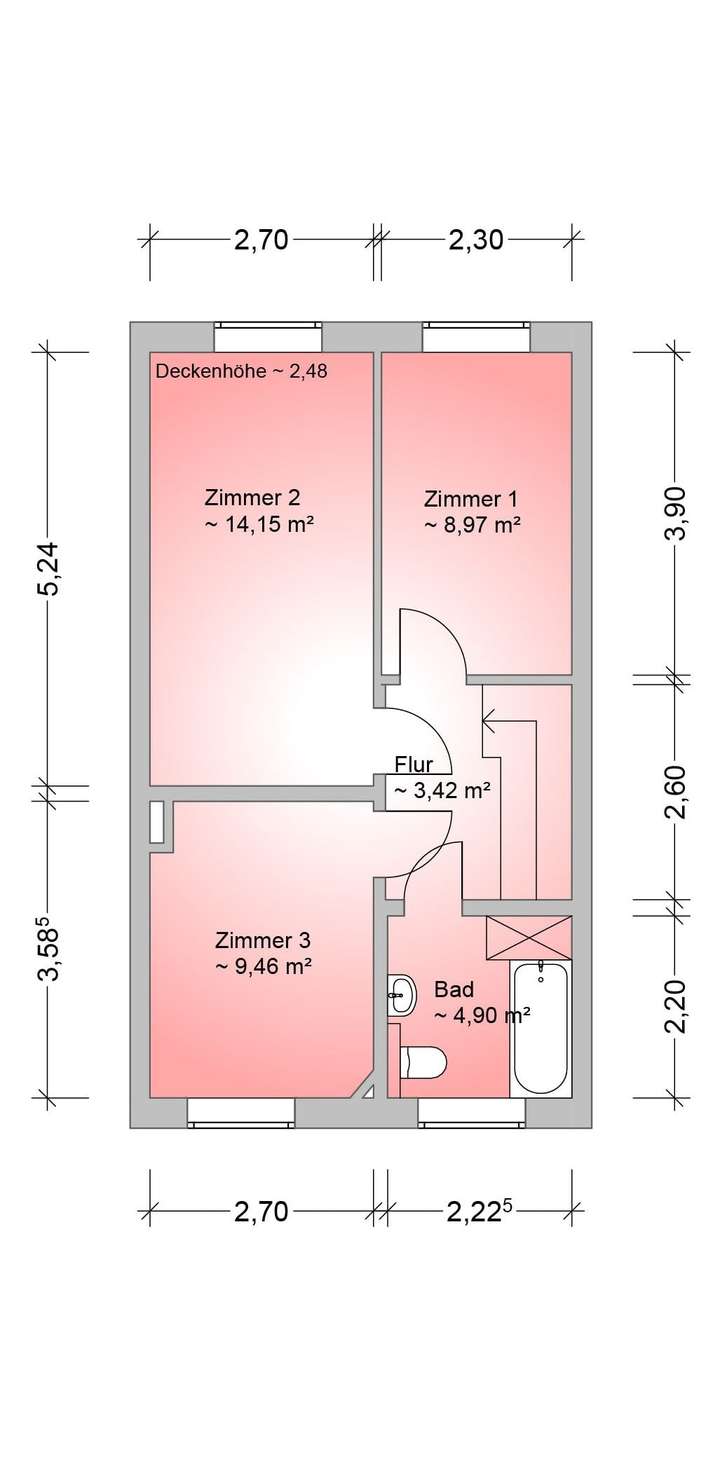Grundriss Obergeschoss