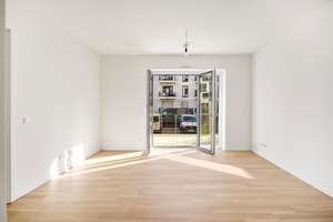 2-Zi Garten-EG Wohnung  in Süd-Ost-Ausrichtung | EBK | Blick auf Parkfläche – Friedenauer Höhe 21, 12159 Friedenau, Berlin – Vorschaubild 8