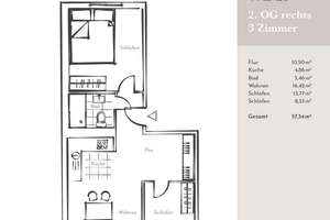 3-Zimmer-Wohnung mit Badewanne, offene Küche - Wohnberechtigungsschein erforderlich – Dequeder Straße 24, 39124 Neue Neustadt, Magdeburg – Vorschaubild 9
