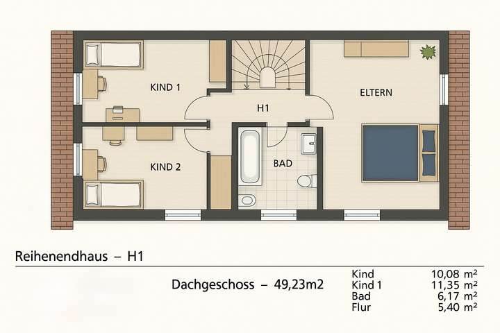 Grundriss - Obergeschoss 