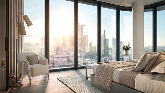 Deutschlands Hochstes Penthouse Im Grand Tower Mit Privater Dachterrasse Und Skyline Blick