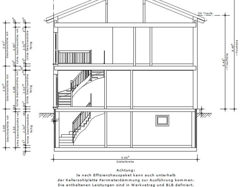Schnitt Keller SD  Vollgeschos