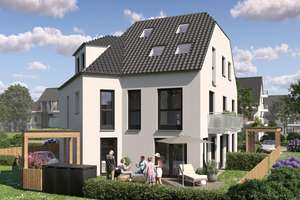 KfW-55: individuelles Reihenhaus mit Garten in Waldtrudering – Die vollständige Adresse der Immobilie erhältst du vom Anbieter., 81825 Waldtrudering, München – Vorschaubild 1