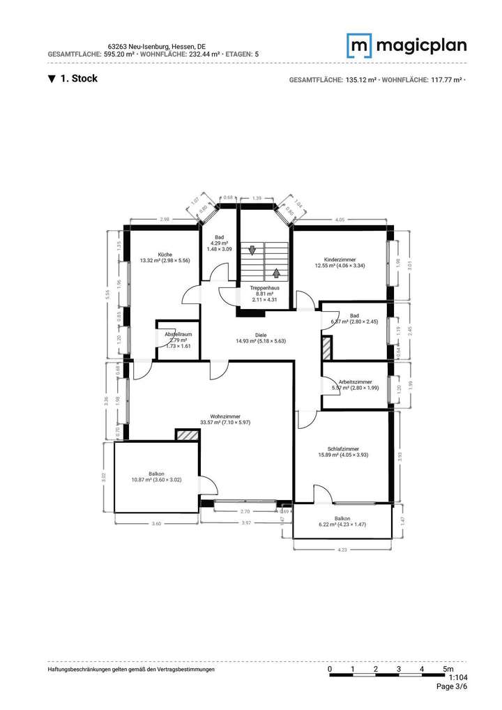 Grundriss Obergeschoss