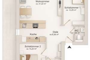 Modernisiertes Penthouse mit Traumblick in Hamburg-Wellingsbüttel inkl.TG – Die vollständige Adresse der Immobilie erhältst du vom Anbieter., 22391 Wellingsbüttel, Hamburg – Vorschaubild 21