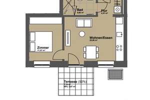 KRONSRODE | NEUBAU | Moderne 2-Zimmer-Wohnung mit Terrasse und Einbauküche (optional) – Rosalind-Franklin-Allee  22, 30539 Bemerode, Hannover – Vorschaubild 7
