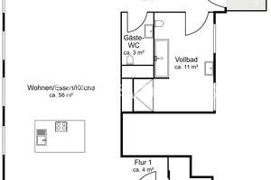 Nur 350 m bis zur Alster - moderne 3 Zimmer Wohnung! – Die vollständige Adresse der Immobilie erhältst du vom Anbieter., 22087 Hohenfelde, Hamburg – Vorschaubild 6