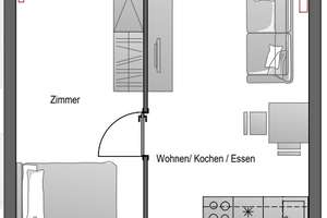 mio 2 Zimmer Wohnung inkl. EBK, Wlan & Keller – Himmelgeister Straße 66a, 40225 Bilk, Düsseldorf – Vorschaubild 11