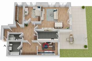 BAD GODESBERG - TERRASSENWHG IN IDYLLISCHER VILLENKOLONIE +PARKETT +GROßE TERRASSE +FUßBODENHEIZUNG – Hohle Gasse 104, 53177 Muffendorf, Bonn – Vorschaubild 11