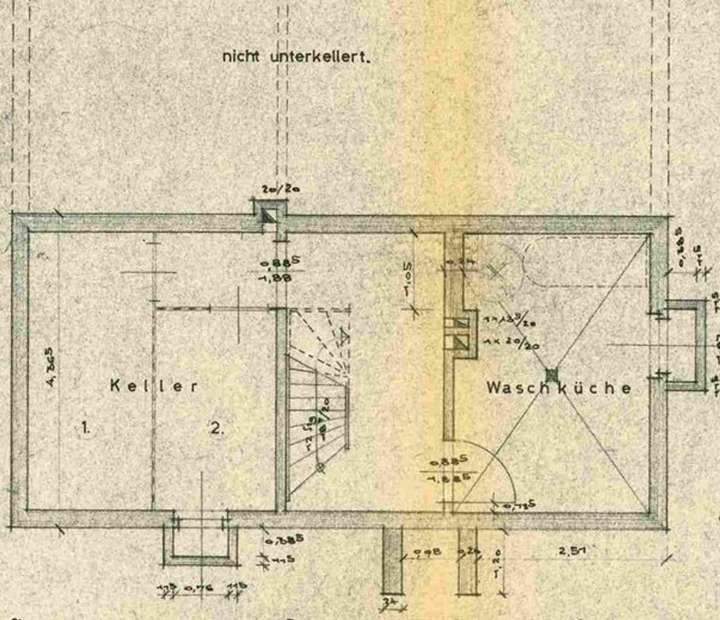 Grundriss Keller