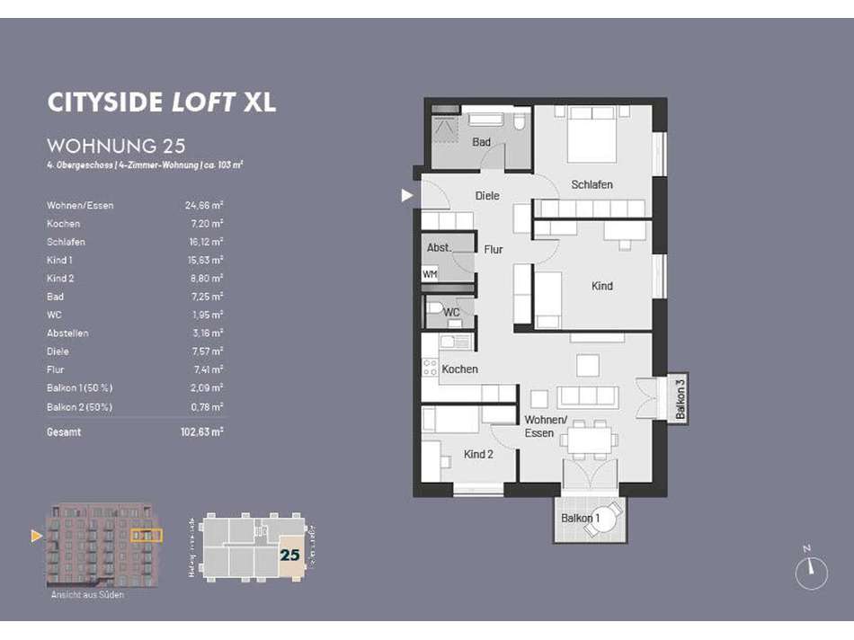 Grundriss WE 25