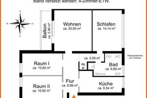Großzügig. Freundlich. Praktisch. 3- bis 4-Zimmer Eigentumswohnung in Göggingen mit TGSTPL  + Keller – Die vollständige Adresse der Immobilie erhältst du vom Anbieter., 86199 Göggingen-Süd, Augsburg – Vorschaubild 13