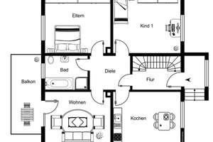 Gepflegte 3-Zimmer-Erdgeschosswohnung mit Balkon, neuer Einbauküche und Garten in Reckendorf – Greifenklaustraße 12, 96182 Reckendorf – Vorschaubild 9