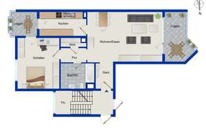 Vermietete 2-Zimmer-Wohnung  in Speyer – Die vollständige Adresse der Immobilie erhältst du vom Anbieter., 67346 Kernstadt, Speyer – Vorschaubild 9