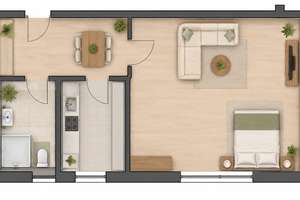 Charmantes Apartment mit Küche und Möbeln in ruhiger Wohnlage – Die vollständige Adresse der Immobilie erhältst du vom Anbieter., 45359 Frintrop, Essen – Vorschaubild 7