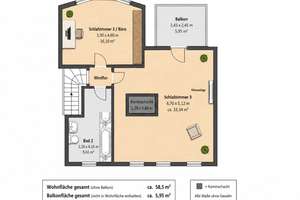 Großzügige offene Maisonettewohnung mit Garage – Goldammerweg 353, 50829 Vogelsang, Köln – Vorschaubild 10
