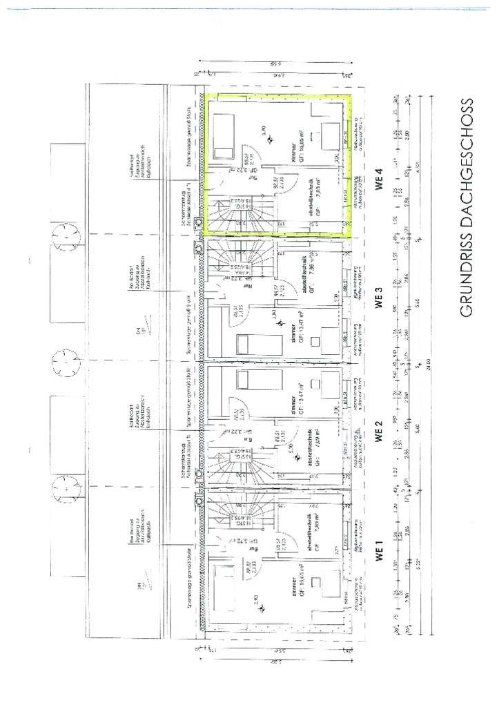 Grundriss Dachgeschoss WE4