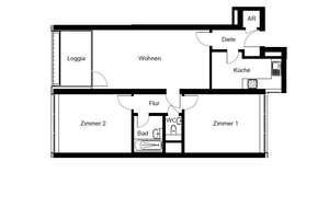 3-Zimmer-Wohnung + Loggia! Renoviert, separate Küche, Wannenbad, Aufzug – Gropiusweg 17, 44801 Querenburg, Bochum – Vorschaubild 15