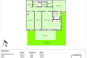 Wohnen mit eigenem Garten! Geräumige 4-Zimmer-Erdgeschosswohnung mit zwei Bädern in Berlin Karlshors – Die vollständige Adresse der Immobilie erhältst du vom Anbieter., 10318 Karlshorst, Berlin – Vorschaubild 12