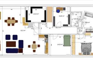Geräumige 4-Zimmer Dachgeschosswohnung mit Balkon in Emstek