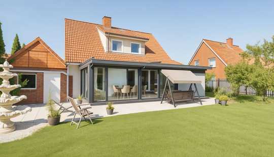 Bild von Gepflegter Familientraum mit großem Wintergarten und Südgarten