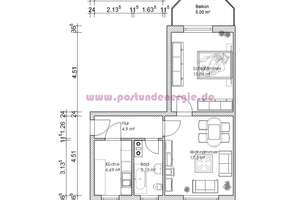 Attraktive 2- Raumwohnung mit Balkon ! – 39112 Sudenburg, Magdeburg – Vorschaubild 2