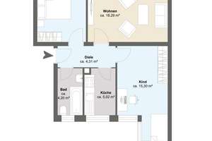 SANIERTE ERDGESCHOSSWOHNUNG NAHE DEM MAIN - 3-Zimmer im Niederrads Bestlage – Die vollständige Adresse der Immobilie erhältst du vom Anbieter., 60528 Niederrad, Frankfurt am Main – Vorschaubild 14