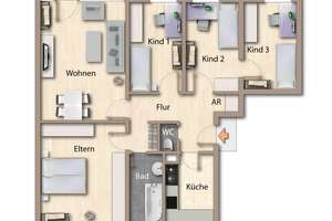 Großzügige 5-Zimmer-Wohnung mit Balkon – flexibel nutzbar, auch zur Eigennutzung geeignet