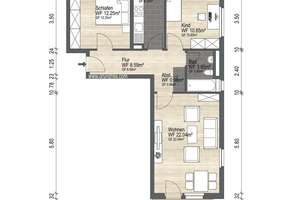 +++ Grüne, ruhige Siedlungslage! - Gepflegte 3-Zimmer-Wohnung mit Süd-Balkon und TG-Stellplatz +++ – Die vollständige Adresse der Immobilie erhältst du vom Anbieter., 4288 Holzhausen, Leipzig – Vorschaubild 20