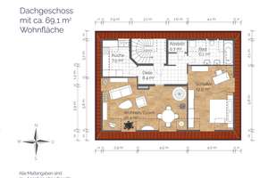 Sofort frei: Komplettes Dachgeschoss - Großzügige, ruhige 2-Zimmer-DG-Wohnung mit Galerie – Die vollständige Adresse der Immobilie erhältst du vom Anbieter., 81247 Obermenzing, München – Vorschaubild 19