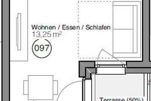 Charmante 1-Zimmer-Wohnung in München mit Terrasse – Preußenstraße 7a, 80809 Am Riesenfeld, München – Vorschaubild 8