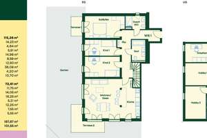 Neuer Kaufpreis! Moderne Maisonette-Wohnung mit 7 Zimmern, mit eigenem Garten und Terrasse (WE1) – Hielscherstr. 51, 13158 Wilhelmsruh, Berlin – Vorschaubild 4