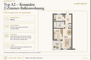 2-Zimmer-Balkonwohnung in Wittlaer – ca. 49,7 m² als solide Kapitalanlage – Die vollständige Adresse der Immobilie erhältst du vom Anbieter., 40489 Wittlaer, Düsseldorf – Vorschaubild 11