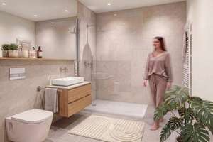 Stilvolle 2-Zimmer-Neubauwohnung am Baakenhafen mit Premium-Ausstattung und nachhaltigem Wohnkonzept – Lucy-Borchard-Straße 10-20, 20457 Hamburg-Altstadt, Hamburg – Vorschaubild 3