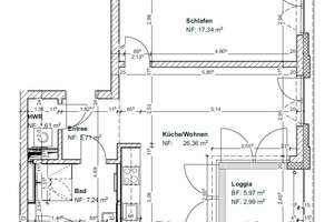 Helle 2 Zimmer mit Loggia im Neubau, Einbauküche, Parkett, Tagelichtbad mit Walk-In-Dusche, Aufzug – Hildesheimer Straße 452, 30519 Wülfel, Hannover – Vorschaubild 23