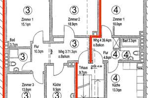 3-Zimmer WG-Wohnung fußläufig in der Nähe d. Kreisels – 48143 Bahnhof, Münster – Vorschaubild 2