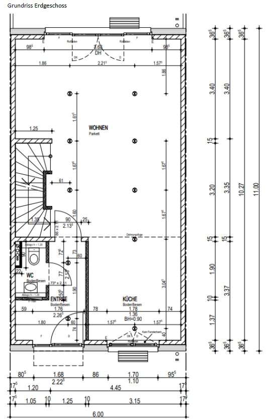 Grundriss Wohnbereich UG