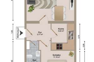 Farbraum Chemnitz - Exklusives Apartment  – Neefestraße 101, 9119 Kappel, Chemnitz – Vorschaubild 12