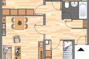 Tolle 3-Zimmer-Wohnung in Dortmund Scharnhorst mit Balkon – Max-Brod-Straße 22, 44328 Scharnhorst-Ost, Dortmund – Vorschaubild 9