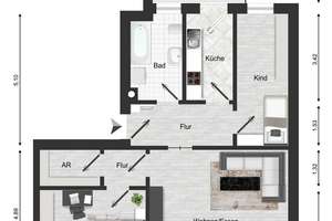 Sofortige Mieteinnahmen - Vermietete 4-Zimmer-Wohnung in begehrter Lage mit 4,0 % NETTORendite – Die vollständige Adresse der Immobilie erhältst du vom Anbieter., 4177 Altlindenau, Leipzig – Vorschaubild 14