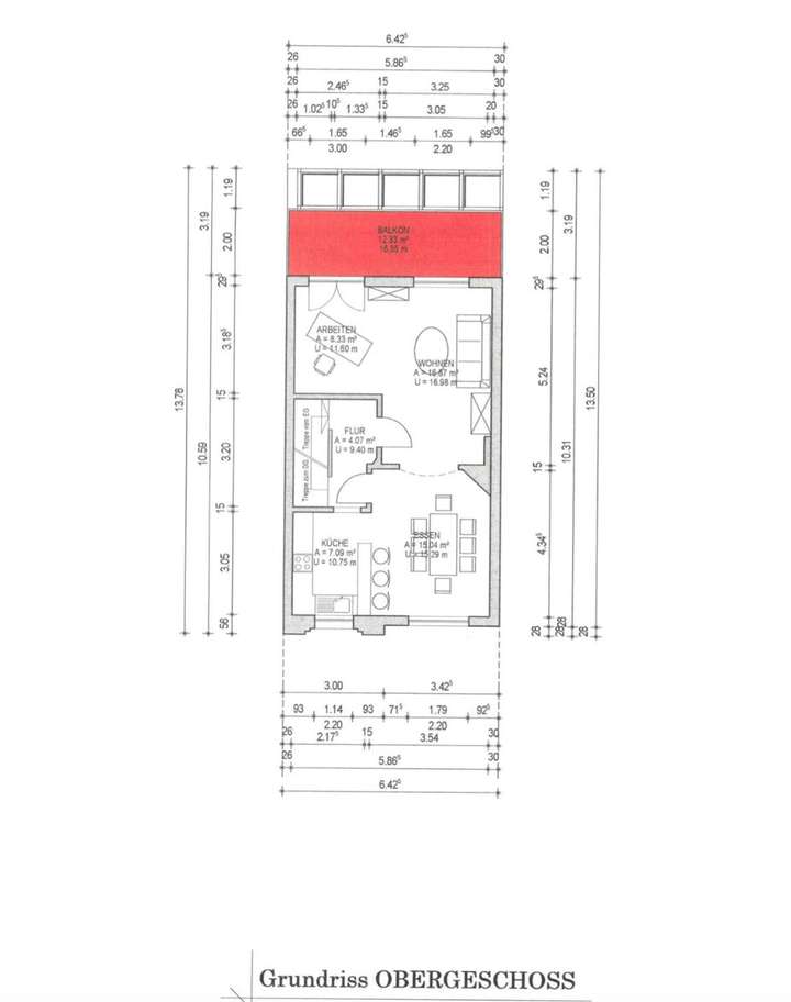 Grundriss Obergeschoss