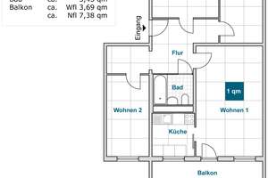 Herrliche 3-Zimmer-Wohnung mit Balkon! – Sanddornstr. 28, 1169 Gorbitz-Nord/Neu-Omsewitz, Dresden – Vorschaubild 2