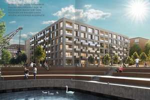 Zollhafen Mainz: Erstbezug modernes Single Apartment mit Süd-Balkon, EBK stilvolles Wohnen am Wasser – Rotterdamer Platz 14, 55120 Neustadt, Mainz – Vorschaubild 2