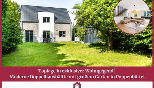 Bild von Toplage in exklusiver Wohngegend! Moderne Doppelhaushälfte mit großem Garten in Poppenbüttel