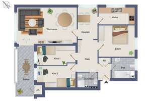 Helle 4-Zimmer-Wohnung mit Parkblick, Aufzug und Tiefgaragenstellplatz in Alt-Rahlstedt – Die vollständige Adresse der Immobilie erhältst du vom Anbieter., 22149 Rahlstedt, Hamburg – Vorschaubild 23