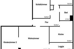 4-Zimmer-Wohnung in Alt-Wolfsburg (Erstbezug nach Sanierung mit Loggia und EBK) – Neue Reihe 12, 38448 Wolfsburg – Vorschaubild 1