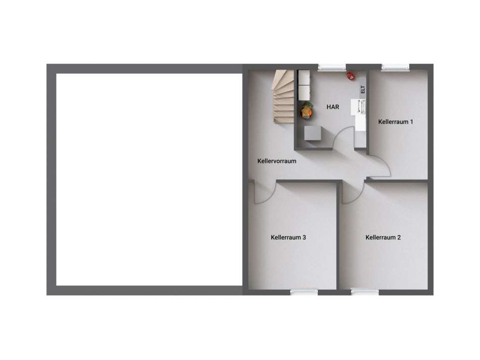 Grundriss-Bungalow-131-Kellerg