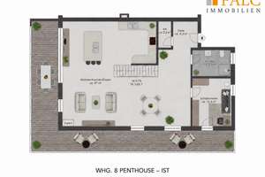 Penthouse-Maisonette in Essen-Fischlaken: ca. 241 m² , Dachterrasse und 2 Tiefgaragenstellplätze – Die vollständige Adresse der Immobilie erhältst du vom Anbieter., 45239 Fischlaken, Essen – Vorschaubild 20