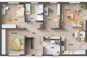 Der Bungalow für jedes Alter – modern und vielseitig – Die vollständige Adresse der Immobilie erhältst du vom Anbieter., 75389 Neuweiler – Vorschaubild 5